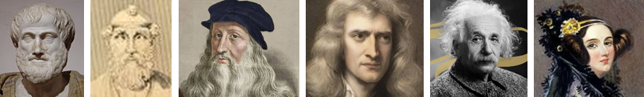 Images of famous historical polymaths